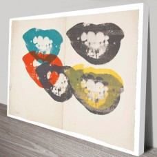 Lips Pop Art Canvas Print Wall Hanging Giclee Framed Andy Warhol BIG 81x61cm   332321238558